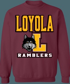 Loyola Ramblers Vintage NCAA Crewneck Sweatshirt Hoodie Shirt Gifts for Fans