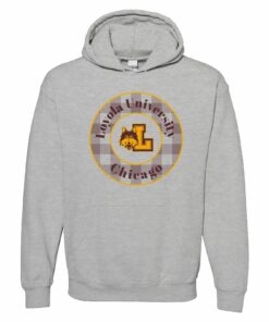 Loyola University Ramblers Plaid Circle Shirt Sweatshirt Pullover Hoodie Reprinted Full Color Full Size