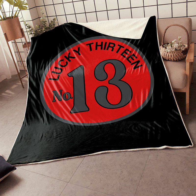 Lucky 13 Kustom Kulture Hot Rod Blanket