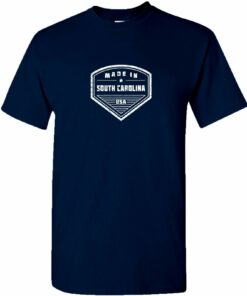 Made in South Carolina Badge- Hometown Pride State Shirt Sweatshirt Pullover Hoodie Reprinted Full Color Full Size