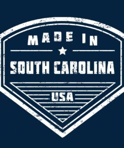 Made in South Carolina Badge- Hometown Pride State Shirt Sweatshirt Pullover Hoodie Reprinted Full Color Full Size