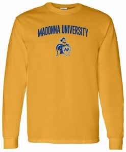 Madonna University Crusaders Arch Logo Shirt Sweatshirt Pullover Hoodie Reprinted Full Color Full Size