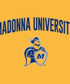 Madonna University Crusaders Arch Logo Shirt Sweatshirt Pullover Hoodie Reprinted Full Color Full Size