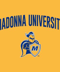 Madonna University Crusaders Arch Logo Youth Shirt Sweatshirt Pullover Hoodie Reprinted Full Color Full Size