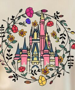 Magic Kingdom Castle Shirt, Princess Castle T-shirt, Magic Kingdom Floral Spring Shirt, Magical Vacation Tee, Matching Family Shirt