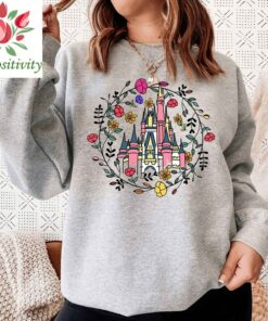 Magic Kingdom Castle Shirt, Princess Castle T-shirt, Magic Kingdom Floral Spring Shirt, Magical Vacation Tee, Matching Family Shirt