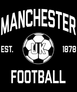 Manchester UK Away Kit World Classic Soccer Football Arch Cup Shirt Sweatshirt Pullover Hoodie Reprinted Full Color Full Size