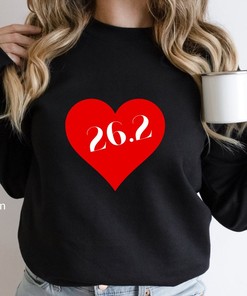 Marathon gift - 26.2 Sweatshirt, marathon finisher valentines day running sweatshirt, running gift, Unisex Crewneck Sweatshirt