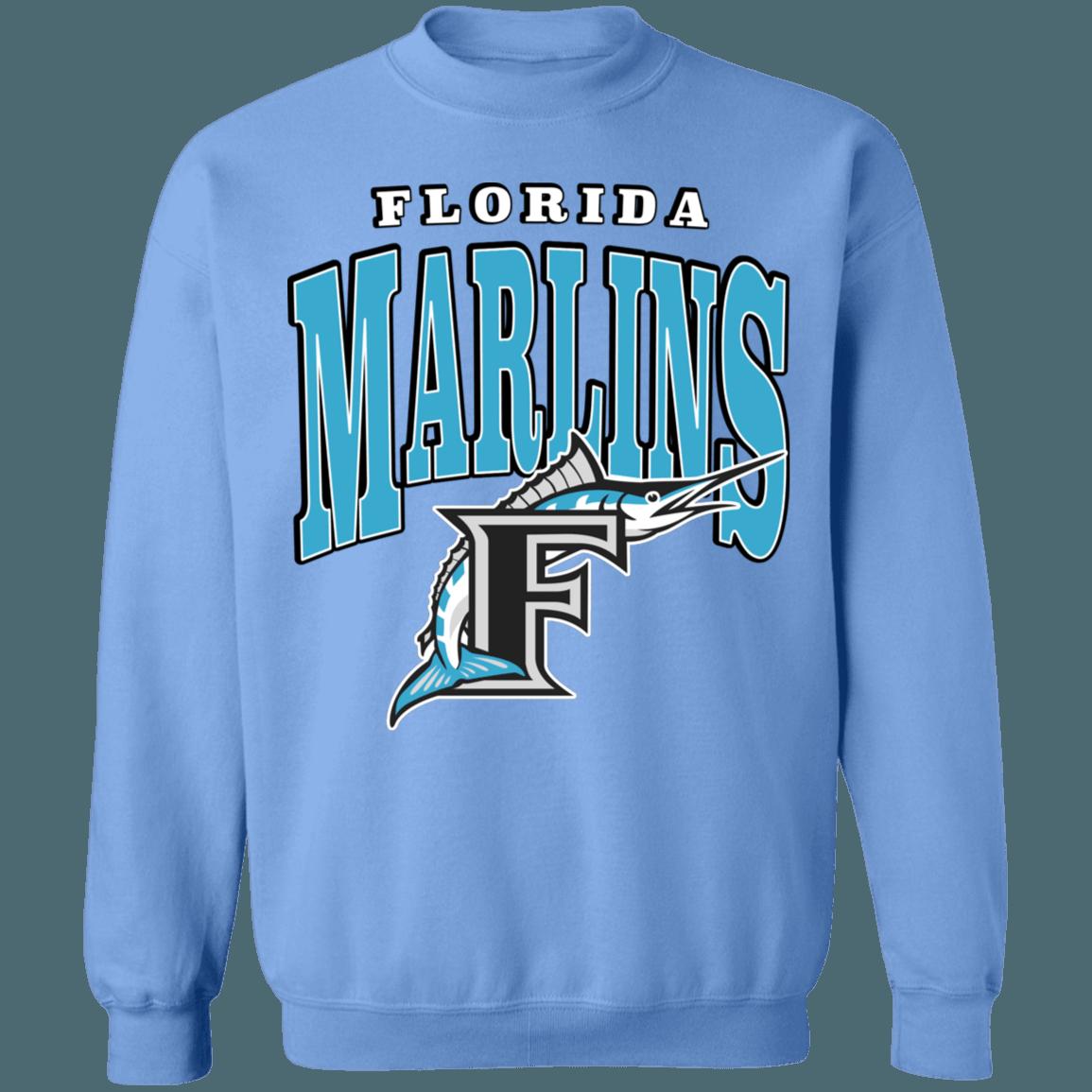 Marlins FISH Retro MLB Crewneck Sweatshirt Hoodie Shirt Gifts for Fans - Image 2