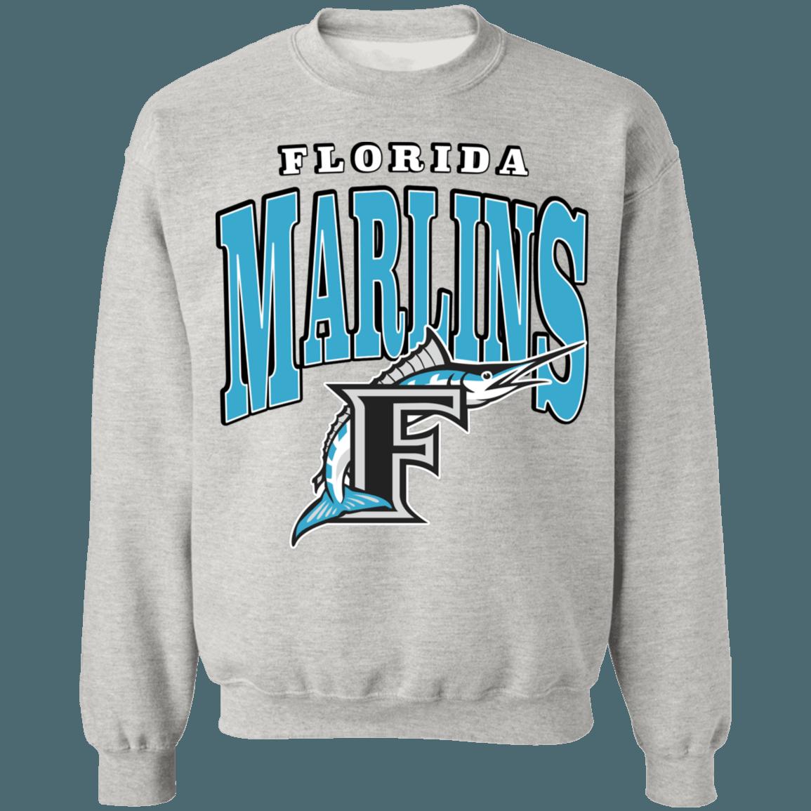 Marlins FISH Retro MLB Crewneck Sweatshirt Hoodie Shirt Gifts for Fans - Image 4