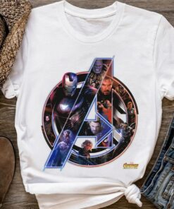 Marvel Avengers Infinity War Neon Team Shirt, MCU Fans Gift Marvel Sudios Trip Unisex T-shirt Family Birthday Gift Adult Kid Toddler Tee