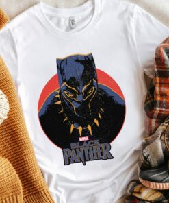 Marvel Black Panther 2 Movie Retro Circle Portrait T-Shirt, Legend King T'chala Chadwick Boseman Wakanda Forever Shirt, Long Live The King