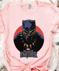 Marvel Black Panther 2 Movie Retro Circle Portrait T-Shirt, Legend King T'chala Chadwick Boseman Wakanda Forever Shirt, Long Live The King