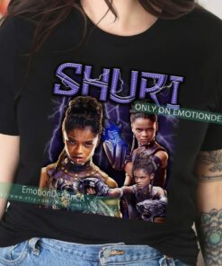 Marvel Black Panther 2 Shuri Portrait Wakanda Forever Unisex T-shirt Birthday Shirt Gift For Men Women Kid Hoodie Sweatshirt Toddler Shirt