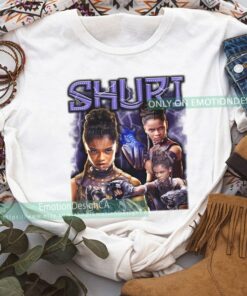 Marvel Black Panther 2 Shuri Portrait Wakanda Forever Unisex T-shirt Birthday Shirt Gift For Men Women Kid Hoodie Sweatshirt Toddler Shirt