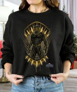 Marvel Black Panther Movie Killmonger Jaguar Crest T-Shirt, Wakanda Forever Shirt, Disneyland Shirt Unisex Adult T-shirt Kid Tee