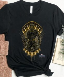 Marvel Black Panther Movie Killmonger Jaguar Crest T-Shirt, Wakanda Forever Shirt, Disneyland Shirt Unisex Adult T-shirt Kid Tee