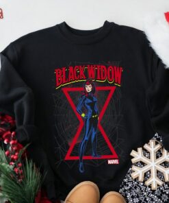 Marvel Black Widow Classic Retro Comic Stance T-Shirt, MCU Fan Gift, Avengers Superhero, Marvel World Tee Unisex Adult T-shirt Kid Tee