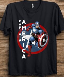 Marvel Captain America Avengers Graphic T-Shirt Unisex T-shirt Birthday Shirt Gift For Men Women Kid Hoodie Sweatshirt Toddler Shirt