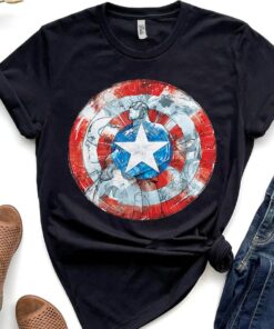 Marvel Captain America Shield T-Shirt Unisex T-shirt Birthday Shirt Gift For Men Women Kid Hoodie Sweatshirt Toddler Shirt
