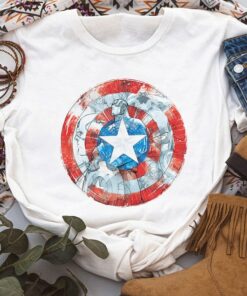 Marvel Captain America Shield T-Shirt Unisex T-shirt Birthday Shirt Gift For Men Women Kid Hoodie Sweatshirt Toddler Shirt