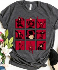 Marvel Daredevil The Faces of The Man With No Fear T-shirt, Daredevil Emotions, Disneyland Disney World Tee Unisex Adult Shirt Kid Tee