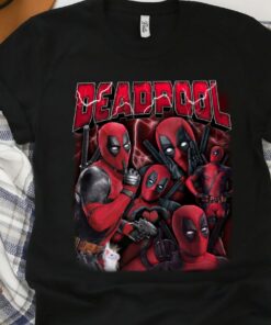 Marvel Deadpool Portrait Ryan Reynolds Funny Superhero Unisex T-shirt Birthday Shirt Gift For Men Women Kid Hoodie Sweatshirt Toddler Shirt