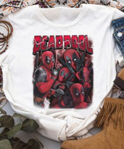 Marvel Deadpool Portrait Ryan Reynolds Funny Superhero Unisex T-shirt Birthday Shirt Gift For Men Women Kid Hoodie Sweatshirt Toddler Shirt