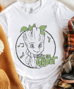 Marvel Guardians Of The Galaxy I Am Groot Shirt, Cute Baby Groot, Rocket Raccoon, Unisex T-shirt Family Birthday Gift Adult Kid Toddler Tee