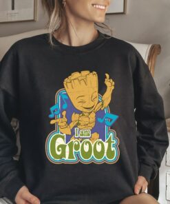 Marvel Guardians of the Galaxy I am Groot Vintage Music T-Shirt Retro Marvel Comic Shirt Unisex Adult T-shirt Kid Tee Hoodie Sweatshirt