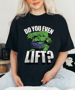 Marvel Hulk Do You Even Lift Retro Portrait Shirt Marvel Comic Shirt Disneyland Vacation Tee Unisex Adult T-shirt Kid Tee Hoodie Sweatshirt