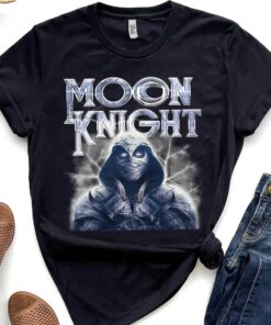 Marvel Moon Knight Portrait Graphic T-Shirt Unisex T-shirt Birthday Shirt Gift For Men Women Kid Hoodie Sweatshirt Toddler Shirt