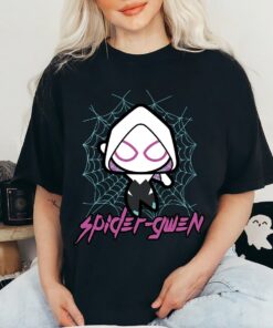 Marvel Spider-Gwen Cute Kawaii Epic Web Graphic T-Shirt Retro Marvel Comic Shirt Unisex Adult T-shirt Kid Tee Hoodie Sweatshirt