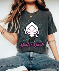 Marvel Spider-Gwen Cute Kawaii Epic Web Graphic T-Shirt Retro Marvel Comic Shirt Unisex Adult T-shirt Kid Tee Hoodie Sweatshirt