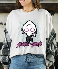 Marvel Spider-Gwen Cute Kawaii Epic Web Graphic T-Shirt Retro Marvel Comic Shirt Unisex Adult T-shirt Kid Tee Hoodie Sweatshirt