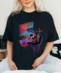 Marvel Spider-Man Miles Morales 5th Birthday Graphic T-Shirt, Marvel Birthday Tee, Disneyland Family Trip Gift Unisex Adult T-shirt Kid Shirt