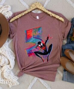 Marvel Spider-Man Miles Morales 5th Birthday Graphic T-Shirt, Marvel Birthday Tee, Disneyland Family Trip Gift Unisex Adult T-shirt Kid Shirt