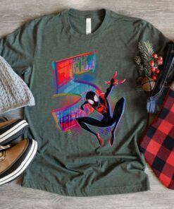 Marvel Spider-Man Miles Morales 5th Birthday Graphic T-Shirt, Marvel Birthday Tee, Disneyland Family Trip Gift Unisex Adult T-shirt Kid Shirt