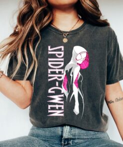 Marvel Spider-Man Spider-Gwen Portrait T-Shirt Holiday Vacation Matching Shirt Unisex Adult T-shirt Kid Tee Sweatshirt