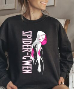 Marvel Spider-Man Spider-Gwen Portrait T-Shirt Holiday Vacation Matching Shirt Unisex Adult T-shirt Kid Tee Sweatshirt