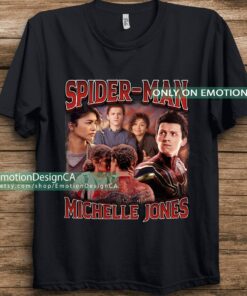 Marvel Spider-Man Tom Holland And Michelle Jones Zendaya Portrait Unisex T-shirt Birthday Shirt Gift For Men Women Kid Hoodie Sweatshirt