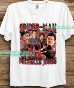 Marvel Spider-Man Tom Holland And Michelle Jones Zendaya Portrait Unisex T-shirt Birthday Shirt Gift For Men Women Kid Hoodie Sweatshirt