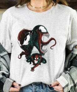 Marvel Spider-Man Venom and Carnage Graphic Shirt, MCU Fans Gift, Unisex T-shirt Family Birthday Gift Adult Kid Toddler Comfort Colors Tee