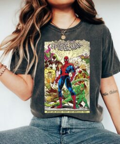 Marvel The Amazing Spider-Man Comic Retro T-Shirt Holiday Vacation Matching Shirt Unisex Adult T-shirt Kid Tee Hoodie Sweatshirt