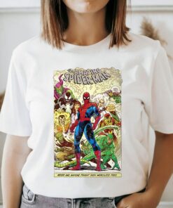 Marvel The Amazing Spider-Man Comic Retro T-Shirt Holiday Vacation Matching Shirt Unisex Adult T-shirt Kid Tee Hoodie Sweatshirt