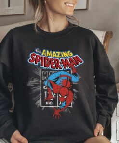 Marvel The Amazing Spider-Man Vintage Comic, Marvel Avenger Superhero Unisex T-shirt Family Birthday Gift Adult Kid Toddler Tee