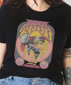 Marvel Thor Classic Comic Seventies Vintage Poster T-Shirt Unisex Adult T-shirt Kid shirt Gift for Birthday Hoodie Toddler Tee