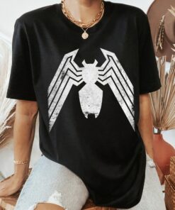 Marvel Venom Distressed Logo Graphic T-Shirt, Vintage Movie Poster, Marvel Fan Gift, Disneyland Family Vacation Gift Unisex T-shirt Kid Shirt