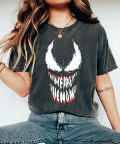 Marvel Venom We Are Venom Face Grin T-Shirt, MCU Fan Gift, Avengers Superhero, Marvel World Tee Unisex Adult T-shirt Kid Tee