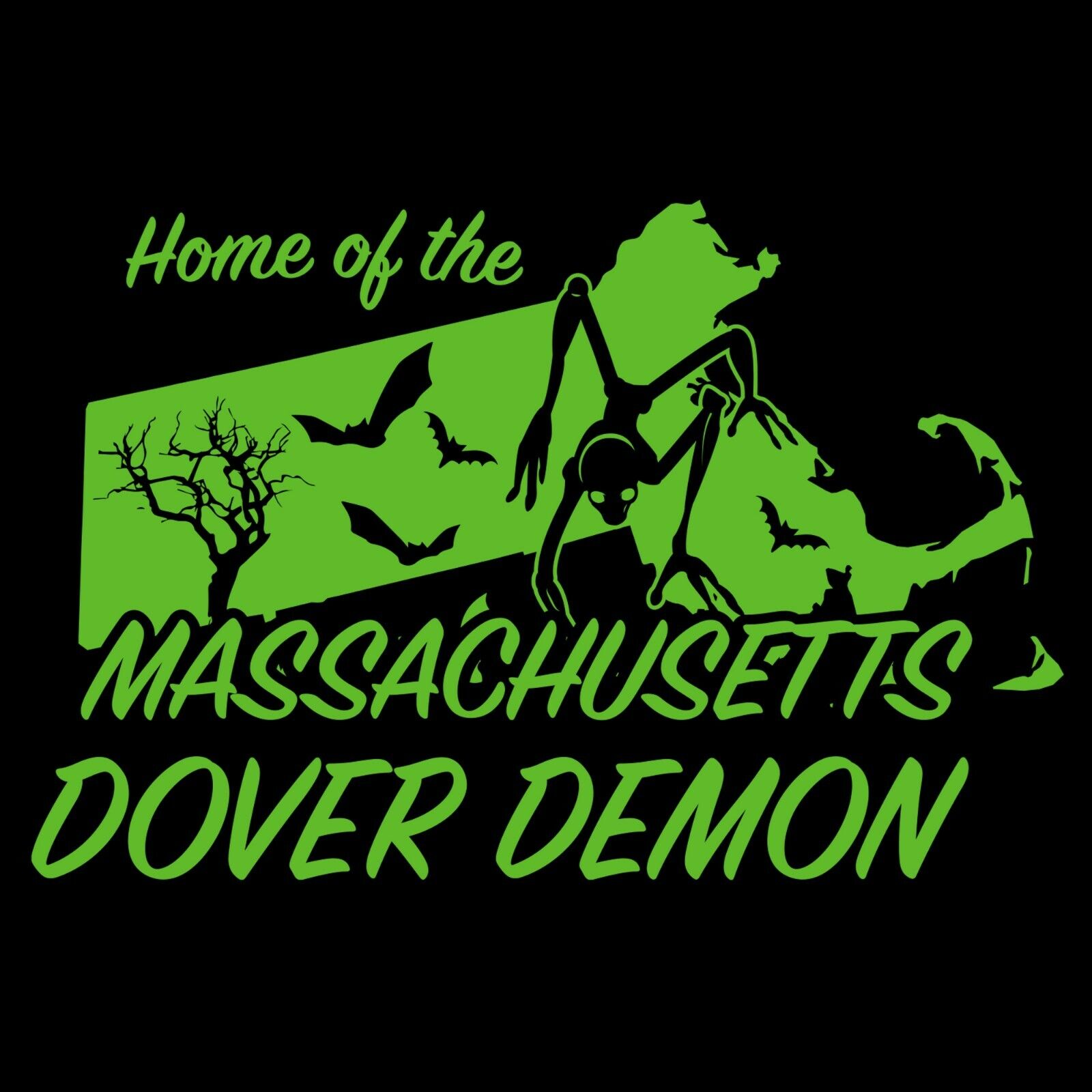 Massachusetts Dover Demon - Cryptid Hunting Horror Shirt Sweatshirt Pullover Hoodie Reprinted Full Color Full Size